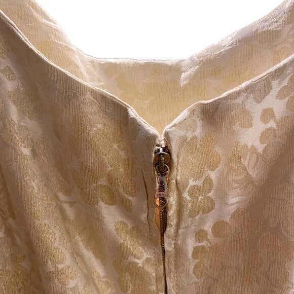 Vintage Satin Damask Wedding Dress - Picture 11 of 11